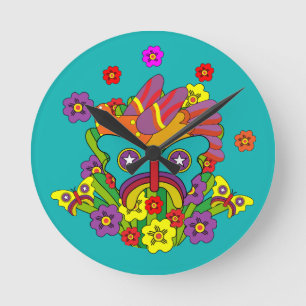 Relógio Redondo Dicas de cristal e Alistair