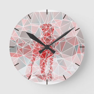 Relógio Redondo Die Deutsche Dogge - der Apoll unter Höhle