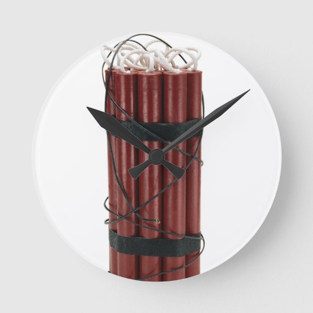 Relógio Redondo dinamite (Frente)