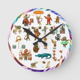 Relógio Redondo Dingaling Bros Circus acts