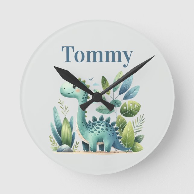 Relógio Redondo Dino Delight (Frente)