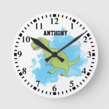 Dinossauro Personalizado com Cor de Água Azul 