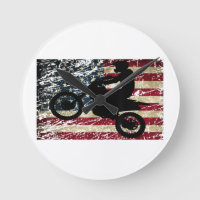 Dirt Bike USA Flag T-Shirt Motocross American Flag