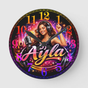 RELÓGIO REDONDO DJ AYLA 2
