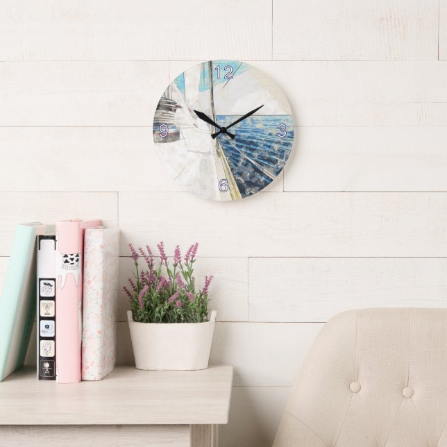 Relógio Redondo do Navio de Navegação Egeu - Náuti (Sala de leitura)