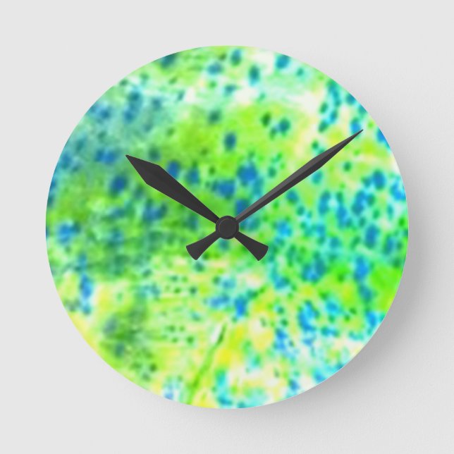 Relógio Redondo Do "peixes" - Mahi Mahi golfinho por PatternWear© (Frente)