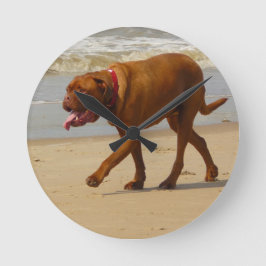 Relógio Redondo dogue de bordeaux