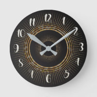 Dourado e negro Dourado Rays Modernos Glam Arte Pe