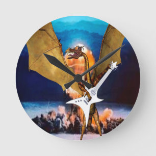 Relógio Redondo Dragão atômico