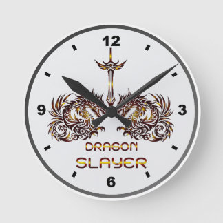 Relógio Redondo Dragon Slayer of Clock