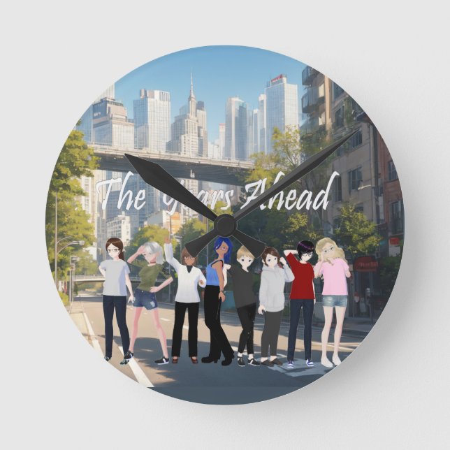 Relógio Redondo DreamsIntoRealityComics Os Anos Seguintes De Arte  (Frente)