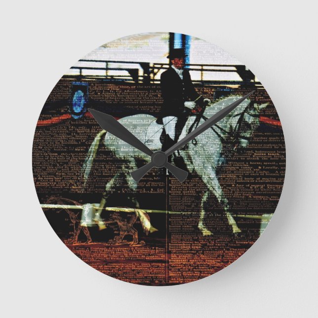 Relógio Redondo Dressage Art (Frente)