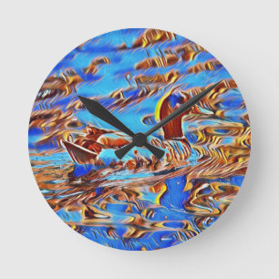 Relógio Redondo Duck O'Clock