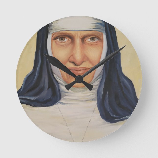 Relógio Redondo Dulce santo dos Pobres (Frente)