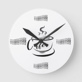Relógio Redondo É Café O’clock
