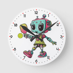Relógio Redondo É hora do DINK-O-TRON!  Pickleball 