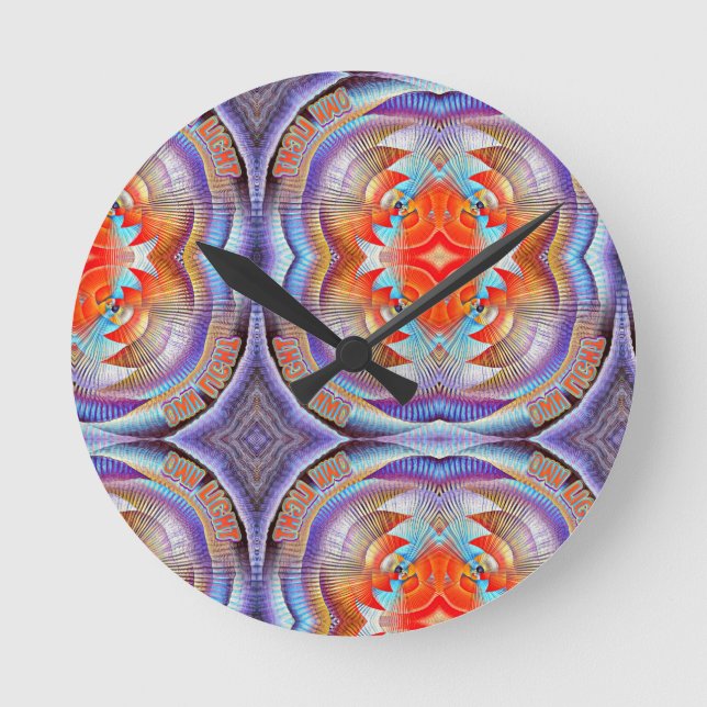 Relógio Redondo É o seu próprio show de luz! (Frente)