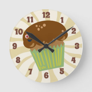 Relógio Redondo É tempo do muffin!