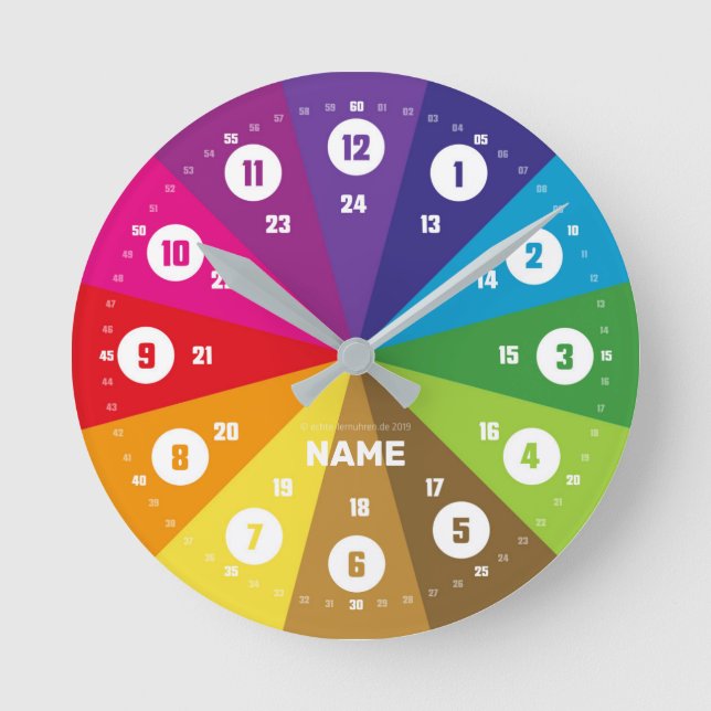 Relógio Redondo Echte-Lernuhren.de | EasyRead Kinderuhr (Frente)