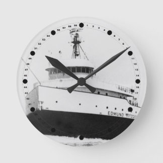 Relógio Redondo Edmund Fitzgerald Vintage Great Lakes Freighter Wa