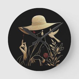 Relógio Redondo Elegante & Sofisticado