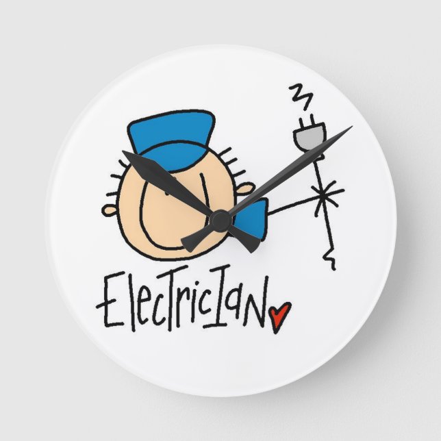 Relógio Redondo Eletricista (Frente)
