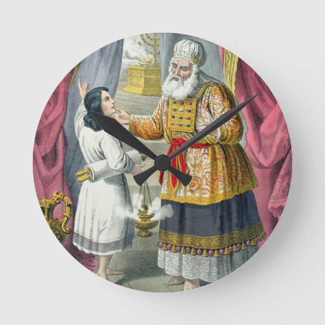 Relógio Redondo Eli questionando Samuel sobre a visão, de (Frente)