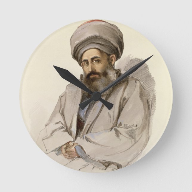 Relógio Redondo Elias - padre de Jacobite do mesopotâmia (Frente)