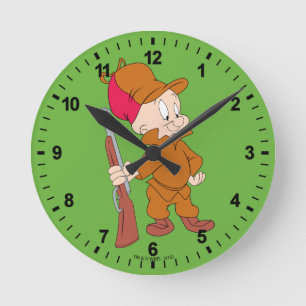 Relógio Redondo ELMER FUDD™ Com Arma