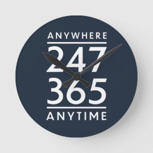 Relógio Redondo Em Qualquer Lugar, A Qualquer Momento
