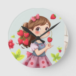 Relógio Redondo Emely – Die Erdbeerprinzessin