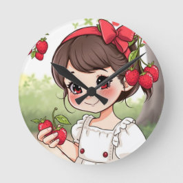 Relógio Redondo Emely – Die Erdbeerprinzessin