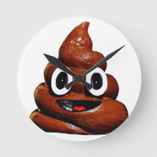 Relógio Redondo emoji feliz e engraçado