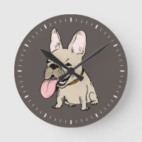 Engraçado Bulldog Francês Humoroso Desenho Francês
