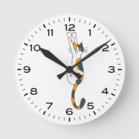 Engraçado Calico Cat Seguindo