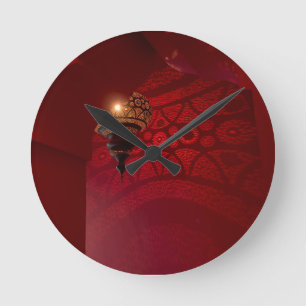 Relógio Redondo Entrada e lanterna iluminada