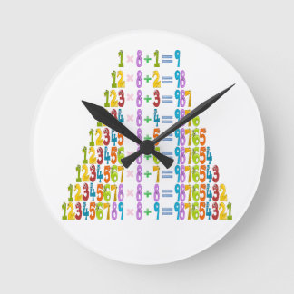Relógio Redondo Equações Mais Engraçadas De Matemática