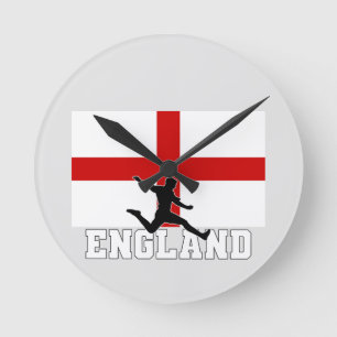 Relógio Redondo Equipe Nacional de Futebol da Inglaterra