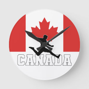 Relógio Redondo Equipe Nacional de Futebol do Canadá