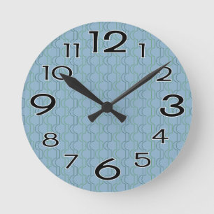 Relógio Redondo Escalas verdes