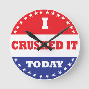 Relógio Redondo Esmagei Hoje