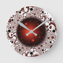 Relógio Redondo Espaço Aventura Fantasia Arte Fractal