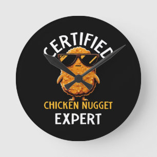 Relógio Redondo Especialista Certificado em Nuggets de Frango