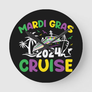 Relógio Redondo Esquadrão de Cruzeiro do Mardi Gras