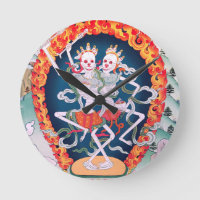 Esqueletos que dançam a arte budista tibetana