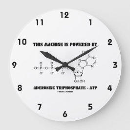 Relógio Redondo Esta Máquina É Acionada Por Adenosina Trifosfato