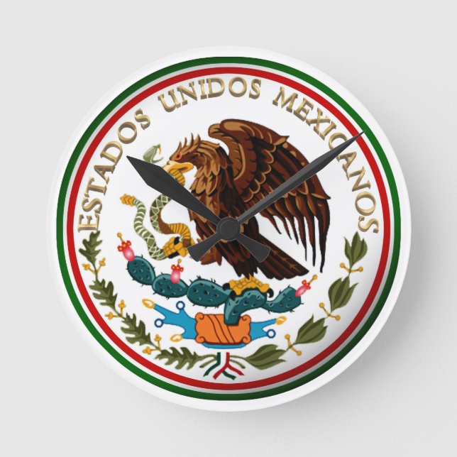 Relógio Redondo Estados Unidos Mexicanos (Frente)