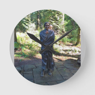 Relógio Redondo Estátua de Sacagawea, Fort Clatsop, Astoria, Orego