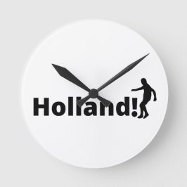 Relógio Redondo Estilo Atlético de Futebol Personalizado da Holand