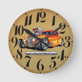 Relógio Redondo estilo de carro